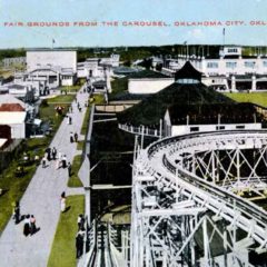 (RACp.2010.12.01) - View of State Fairgrounds from the Rollercoaster, postmarked 30 Sep 1914