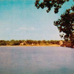 (RACp.2010.13.03) - Lake Overholser and Dam, View East, c. 1940s