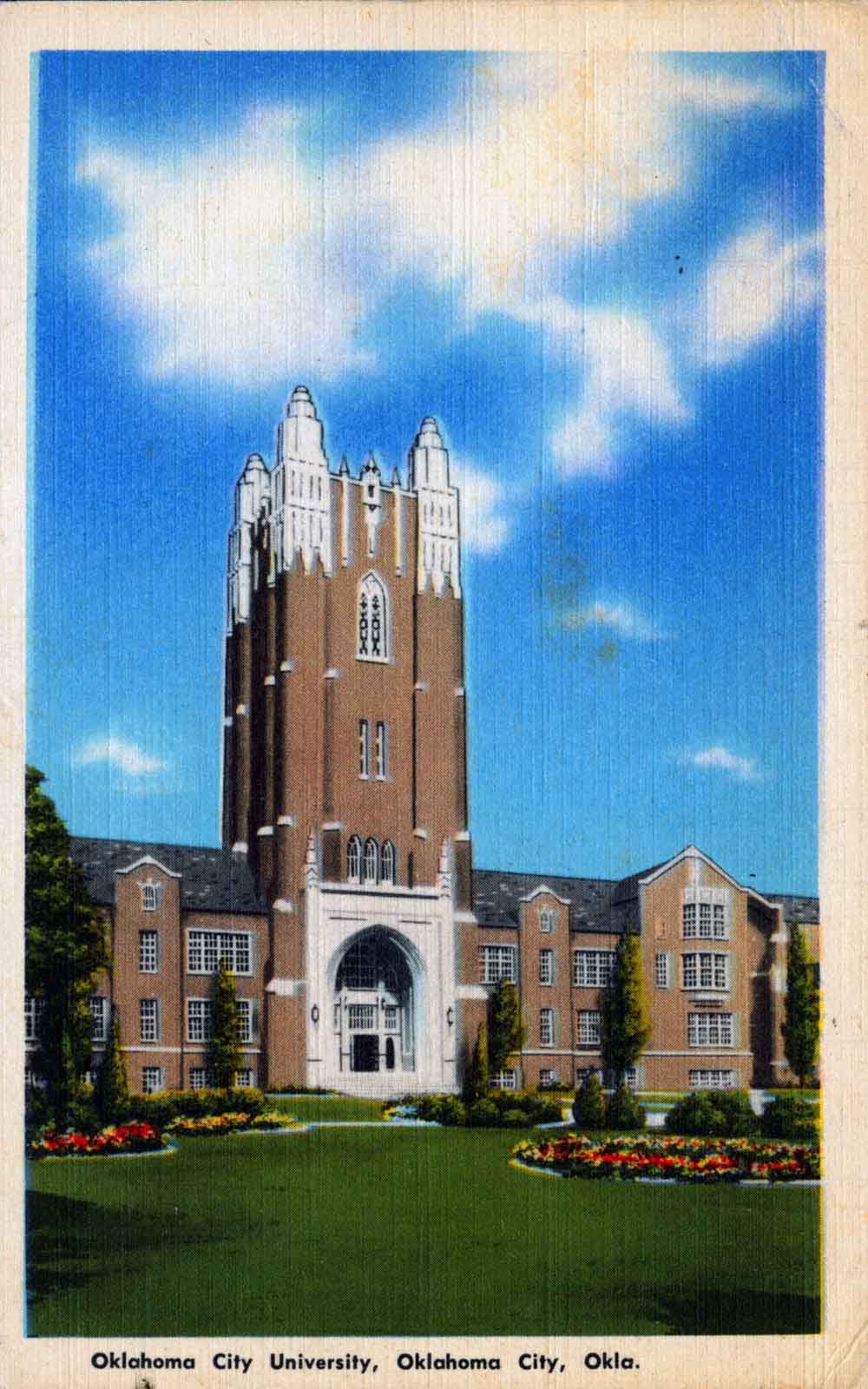 (RACp.2010.16.25) - Adminsitration Building, Oklahoma City University, c. 1940s