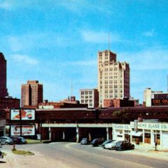 (RACp.2010.18.10) - Downtown Skyline, View West from NE 4 and Harrison, c. 1940s