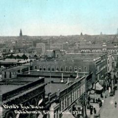 (RACp.2010.18.18) - View Northwest from Broadway and Grand,  postmarked 11 Nov 1909