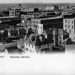 (RACp.2010.18.19) - View Southwest from Top of New State Brewery, 2 NW 3, c. 1907