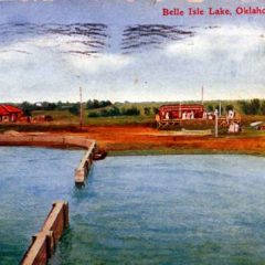 (RACp.2010.19.04) - Belle Isle Lake and Streetcar Platform, postmarked 3 Mar 1911