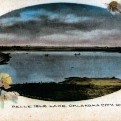 (RACp.2010.19.05) - Belle Isle Lake, postmarked 2 Sep 1908