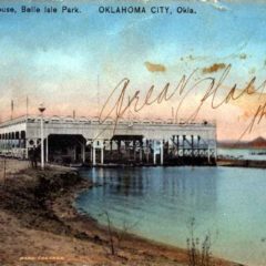 (RACp.2010.19.08) - Boat House, Belle Isle, postmarked 22 Jul 1909