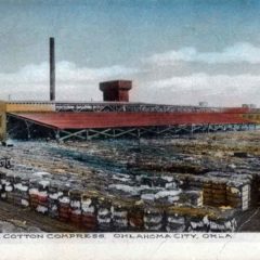 (RACp.2010.20.04) - Cotton Compress Platform, View Southeast from Santa Fe Tracks, c. 1900s