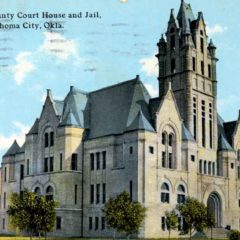 (RACp.2010.21.02) - Oklahoma County Court House, 20 N Dewey, postmarked 5 Oct 1913