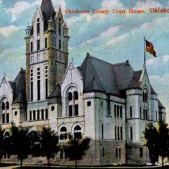 (RACp.2010.21.03) - Oklahoma County Court House, 20 N Dewey, postmarked 10 Jan 1908