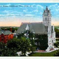 (RACp.2010.21.04) - Oklahoma County Court House, 20 N Dewey, postmarked 22 Jun 1924
