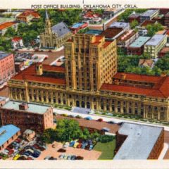 (RACp.2010.23.01) - Elevated View of Post Office and Federal Building, 215 W 3, c. 1940s