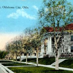(RACp.2010.25.24) - View West on NW 15 from 400 Block, postmarked 2 Aug 1915
