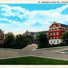 (RACp.2010.26.05) - Entrance, St. Anthony Hospital, 621 NW 9, c. 1920s