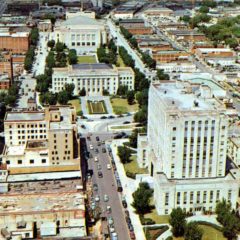 (RACp.2010.28.19) - Civic Center, View West from First National Building, c. 1940s