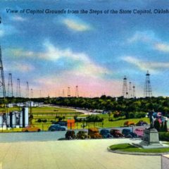 (RACp.2010.29.06) - Oklahoma City Oil Field, View South from the Steps of the State Capitol c. 1936