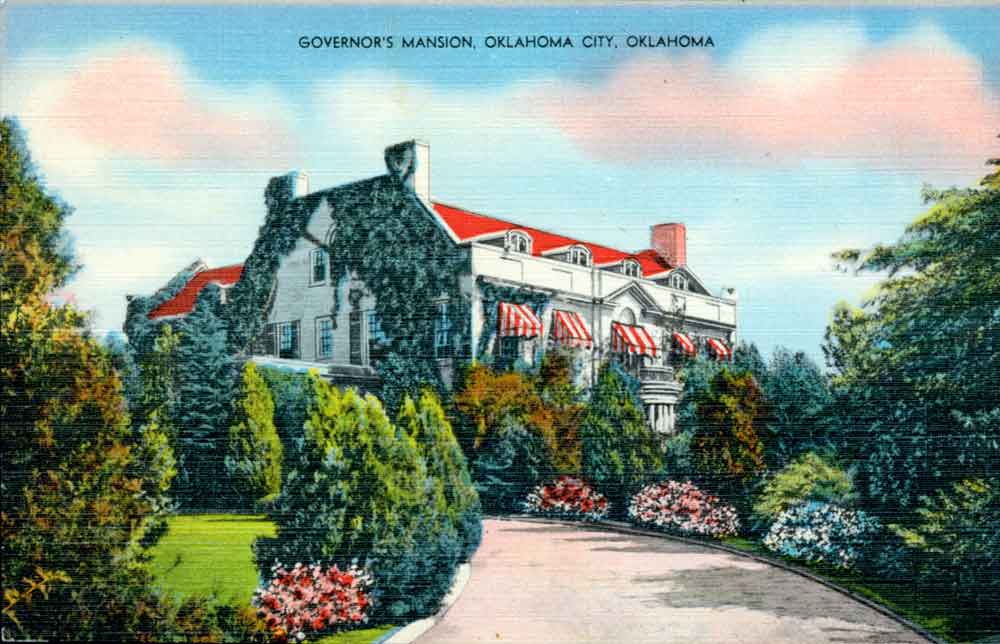 (RACp.2010.31.03) - Oklahoma Governor's Mansion, 820 NE 23, c. 1930s (RACp.2010.31.03) - Oklahoma Governor's Mansion, 820 NE 23, c. 1930s