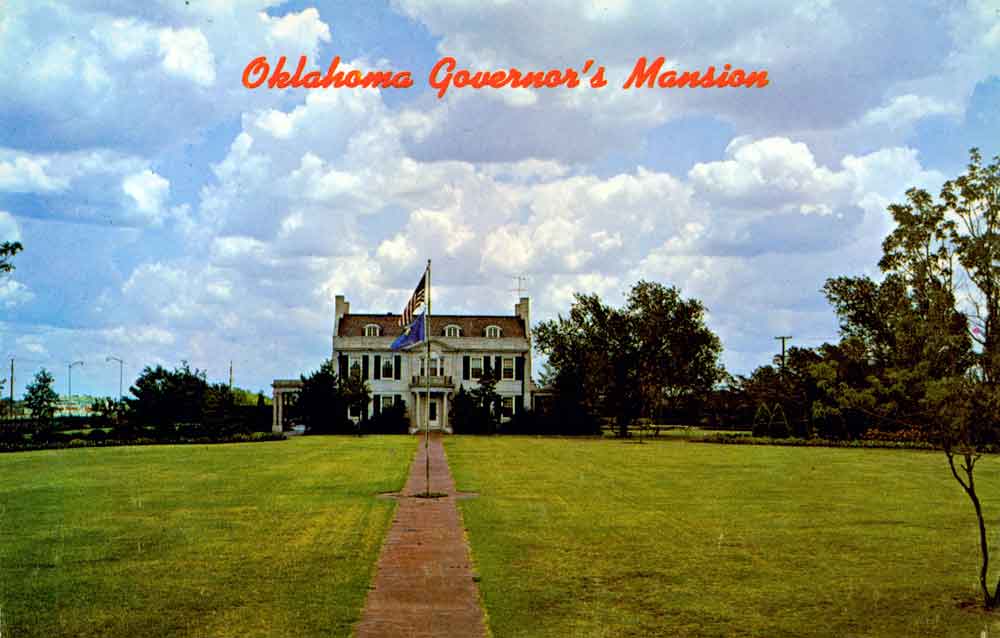 (RACp.2010.31.06) - Oklahoma Governor's Mansion, 820 NE 23, c. 1960s (RACp.2010.31.06) - Oklahoma Governor's Mansion, 820 NE 23, c. 1960s