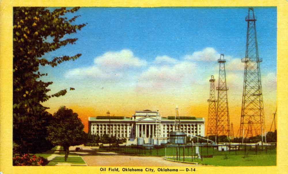 (RACp.2010.31.07) - Oklahoma State Capitol and Grounds, c. 1930s (RACp.2010.31.07) - Oklahoma State Capitol and Grounds, c. 1930s