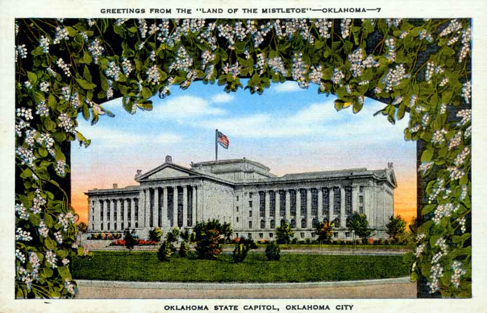 (RACp.2010.31.10) - Oklahoma State Capitol with Mistletoe (RACp.2010.31.10) - Oklahoma State Capitol with Mistletoe