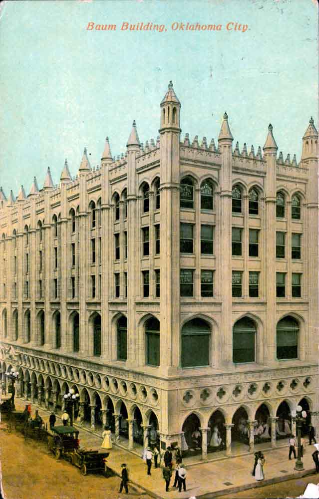 (RACp.2010.33.07) - Baum Building, 2 N Robinson, postmarked, 18 Oct 1912