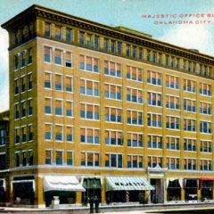 (RACp.2010.33.37) - Majestic Building, 301 W Main, postmarked 1 Nov 1908