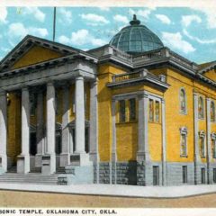 (RACp.2010.33.40) - Masonic Temple, 400 N Broadway, postmarked 23 Aug 1921