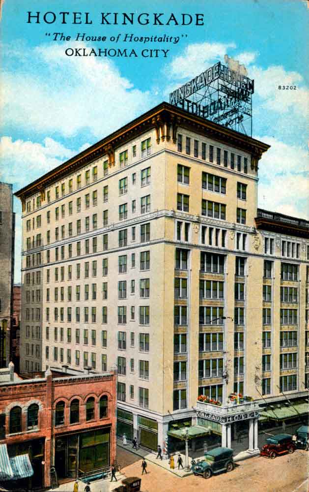 (RACp.2010.35.23) - Kingkade Hotel, 19 W Grand, postmarked 14 June 1929