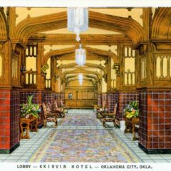 (RACp.2010.35.42) - Lobby, Skirvin Hotel, 33 NW 1, c. 1940s