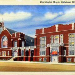 (RACp.2010.37.08) - First Baptist Church, 1201 N Robinson, c. 1940s (RACp.2010.37.08) - First Baptist Church, 1201 N Robinson, c. 1940s