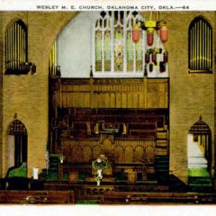 (RACp.2010.37.20) - Interior, Wesley Methodist Episcopal Church,1401 NW 25, c. 1940s