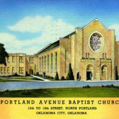 (RACp.2010.37.24) - Portland Avenue Baptist Church, 1301 N Portland, postmarked 15 Jul 1948