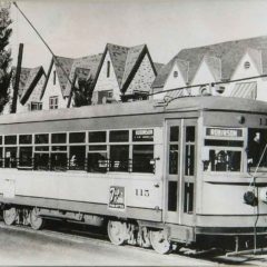 (BLVD.2010.1.7) - Streetcar on the Oklahoma Railway Company&#039;s Robinson Line, c. 1930s