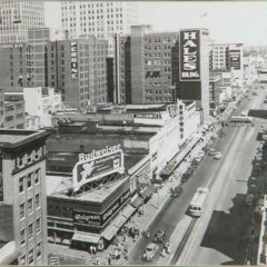 (BLVD.2010.1.10) - West Main, View East from atop Kerr's Department Store, c. early 1940s