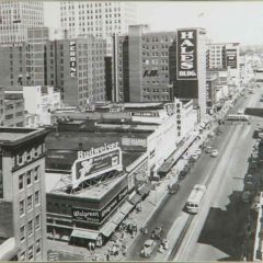 (BLVD.2010.1.10) - West Main, View East from atop Kerr&#039;s Department Store, c. early 1940s