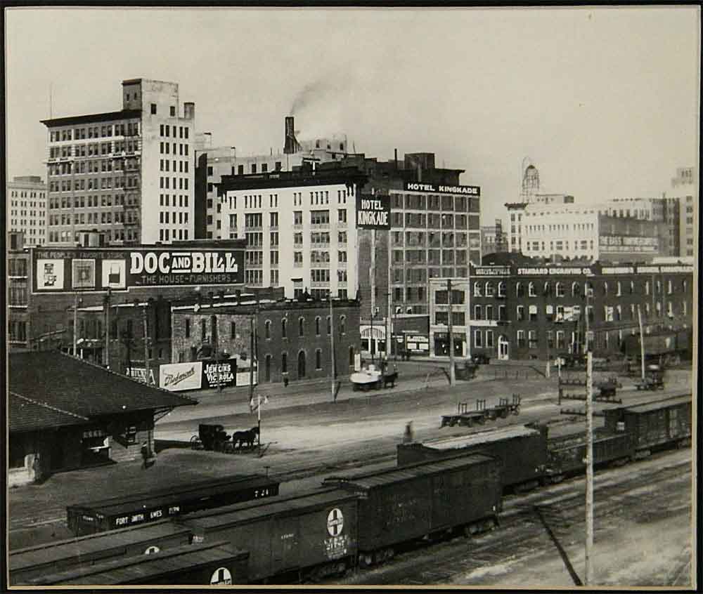 (BLVD.2010.1.27) - View Northwest from Santa Fe Railroad Yard, c. late 1910s