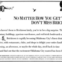 (BKT.2011.3.25) Bricktown Association advertisement, 1989