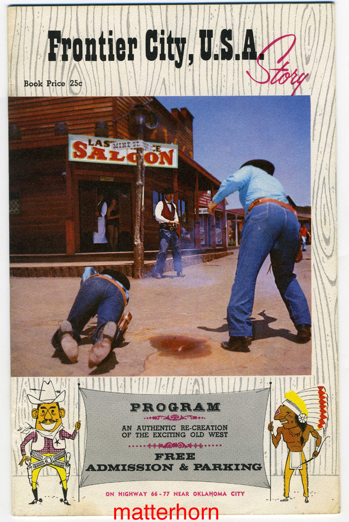 Opening day at Frontier City. This image and more can be found at http://matterhorn1959.blogspot.com/2009/01/souvenir-friday-frontier-city-usa.html Opening day at Frontier City. This image and more can be found at http://matterhorn1959.blogspot.com/2009/01/souvenir-friday-frontier-city-usa.html
